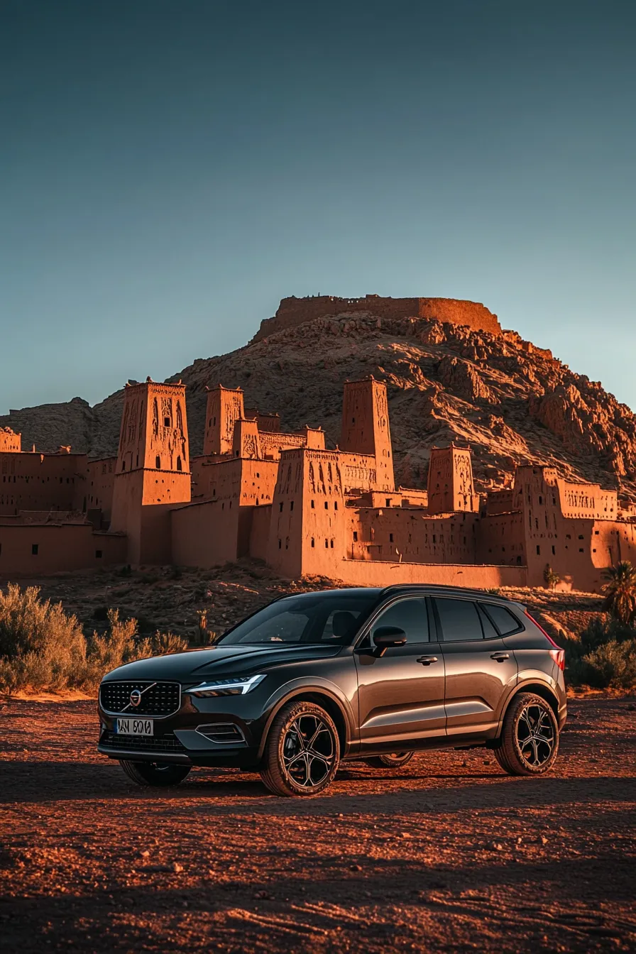 Ouarzazate-kasbah-voiture-parking