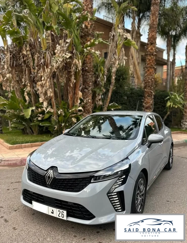 RENAULT CLIO 5 GRISE 2026 - Vue 3 carrosserie et intérieur